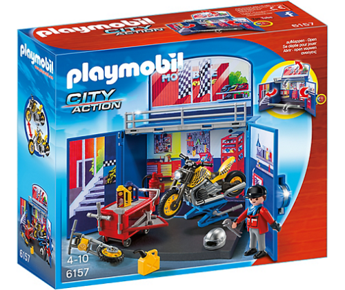 PLAYMOBIL 6157 Game Box Warsztat motocyklowy