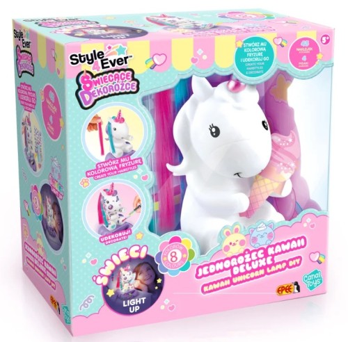 EPEE EP60086 Świecące Dekorożce – Jednorożec DIY Deluxe Kawaii style