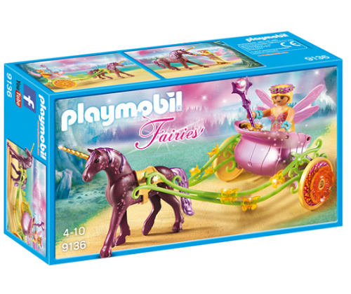 PLAYMOBIL 9136 Wróżka kwiatów z karocą jednorożca