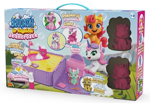 EPEE EP60656 Brudaski w kąpieli JEDNOROŻCE – Zestaw Jacuzzi – 2 jednorożce+błotko+5 akcesoriów