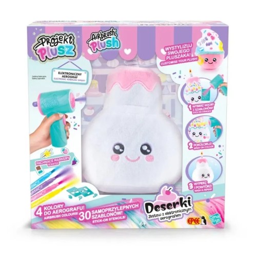 EPEE EP60697 Projekt Plusz – DESERKI – Zestaw z elektronicznym aerografem – Urodzinowy Torcik