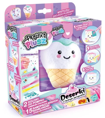 EPEE EP60693 Projekt Plusz – DESERKI – Zestaw z ręcznym aerografem – Rożek