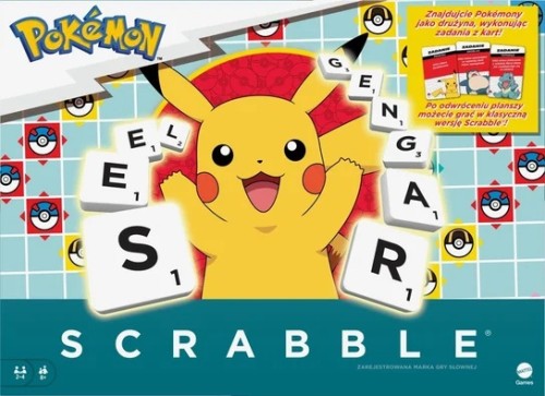MATTEL Gra Scrabble Pokemon polska wersja
