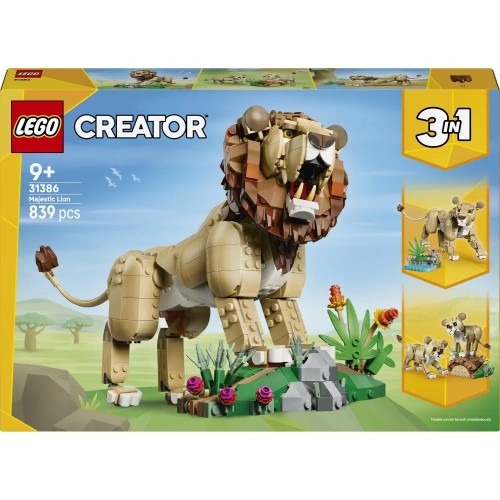 LEGO Creator 31386 Dzikie zwierzęta: Dumny lew 3w1