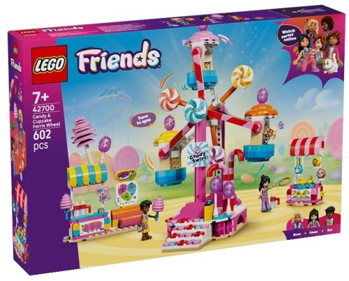 LEGO Friends 42700 Cukierkowo-babeczkowy diabelski młyn