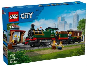 LEGO City 60511 Retro pociąg z lokomotywą parową