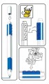 LEGO 53702 Długopis niebieski z minifigurką