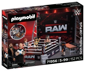 PLAYMOBIL 71956 WWE RAW Ring Zestaw kolekcjonerski