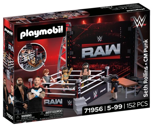 PLAYMOBIL 71956 WWE RAW Ring Zestaw kolekcjonerski