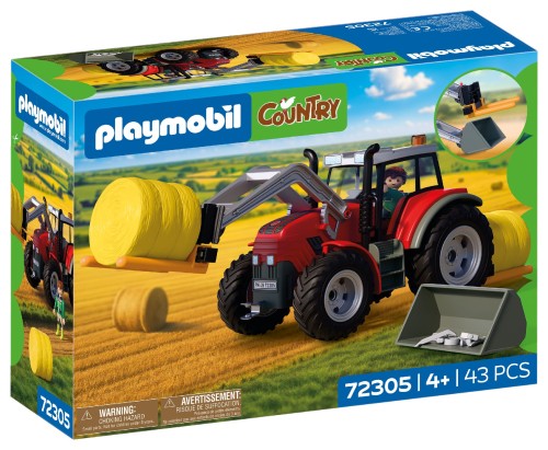 PLAYMOBIL 72305 COUNTRY Duży traktor z belami siana