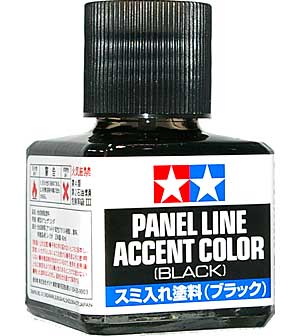 TAMIYA 87131 Panel Line Accent Color Black 40 ml