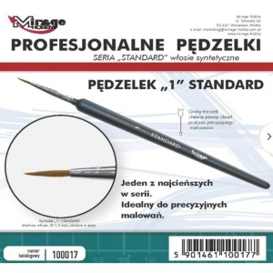 Pędzelek Mirage 100017 Standard nr 1 (włosie syntetyczne)