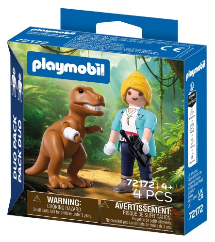 PLAYMOBIL DuoPack 72172 T-Rex z badaczem