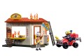 PLAYMOBIL City Action 72195 Quad straży pożarnej oraz stoisko z burgerami