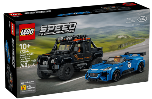 LEGO Speed Champions 77264 Jaguar Project 7 i Land Rover Defender