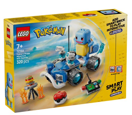 LEGO Pokemon 72156 SMART Play: Przygoda Trenera ze Squirtle i pojazdem terenowym