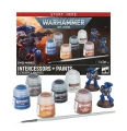 Warhammer 60-11 Space Marines Intercessors + Paints Set NEW