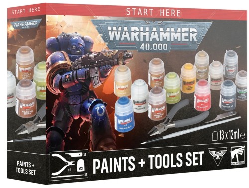 Warhammer 60-12 Paints + Tools Set NEW
