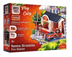 Brick Trick 62698 My City - Remiza strażacka