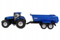 SIKU S2004 Traktor New Holland z niebieską przyczepą Krampe