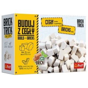 Brick Trick 61557 Refil cegły zamkowe białe 70 szt