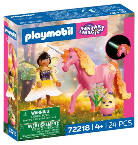 PLAYMOBIL Fantasy&Magic 72218 Kolekcjonerski jednorożec Morning Dew z wróżką