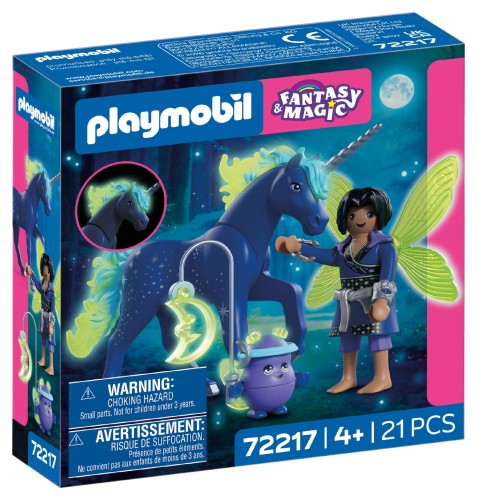 PLAYMOBIL Fantasy&Magic 72217 Kolekcjonerski jednorożec Moonlight z wróżką