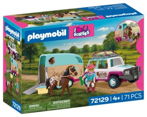 PLAYMOBIL 72129 I love Horses Samochód terenowy z przyczepą do przewozu koni