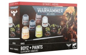 Warhammer 60-05 Orks+paints SIM +TRAY