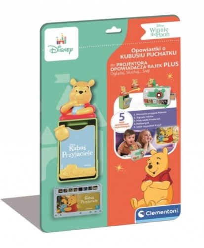 Clementoni 50458 Bajki do projektora - Kubuś Puchatek