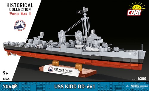 COBI 4866 HISTORICAL COLLECTION WWII - USS KIDD DD-661