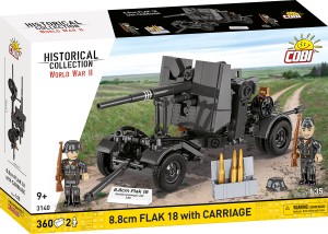 COBI 3140 HISTORICAL COLLECTION WWII - 8.8Cm Flak With Carriage