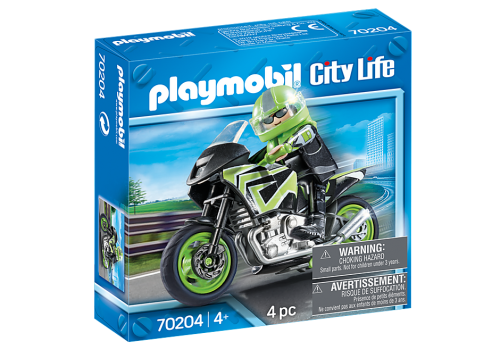PLAYMOBIL 70204 City Life Motocyklista z motorem