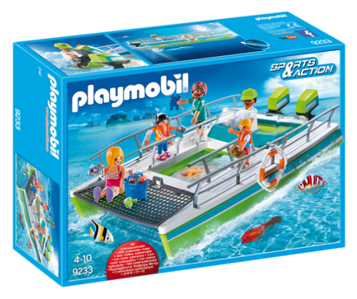 PLAYMOBIL 9233 Łódź ze szklanym dnem i silnikiem podwodnym