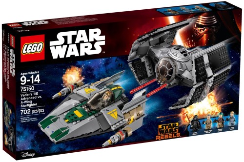LEGO 75150 Star Wars TIE Advanced kontra myśliwiec
