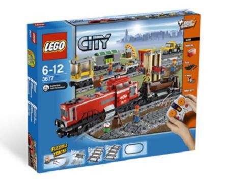 LEGO City 3677 Red Cargo Train 