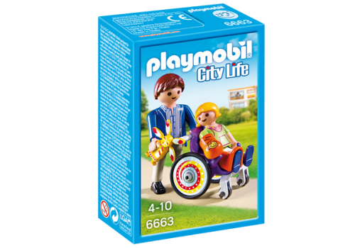 PLAYMOBIL 6663 Dziecko na wózku inwalidzkim