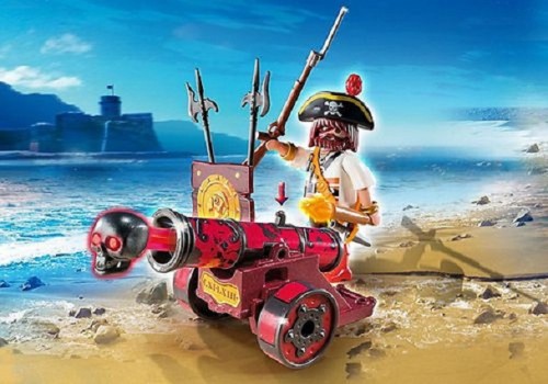 PLAYMOBIL 6163 Kapitan piratów z czerwoną armatą