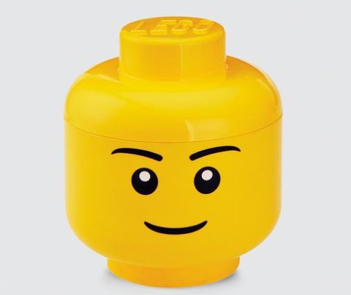 LEGO Pojemnik na klocki główka chłopiec L