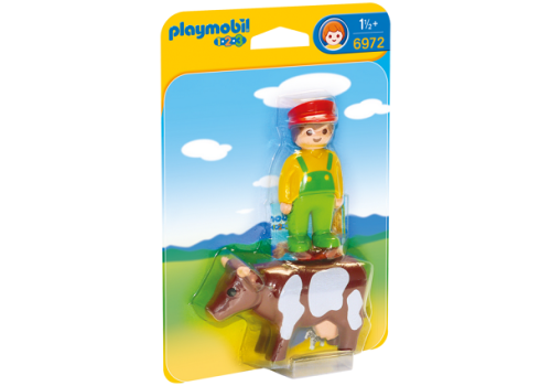  PLAYMOBIL 6972 Rolnik z krową