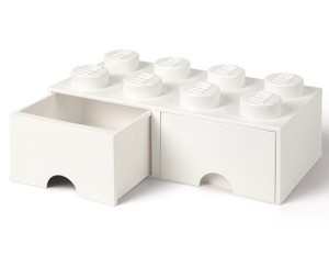 LEGO ® Pojemnik 8 Biała Szuflada