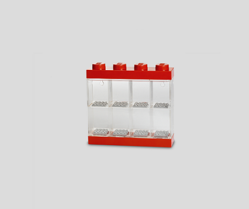 LEGO Minifigure Display Case Pojemnik na minifigurki 8 czerwony