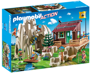 PLAYMOBIL 9126 Skała do wspinaczki z chatą górską