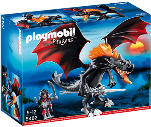 PLAYMOBIL 5482 Olbrzymi waleczny smok ziejący ogniem LED