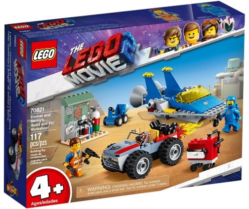 LEGO ® 70821 Warsztat Emmeta i Benka