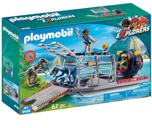 PLAYMOBIL 9433 Łódź śmigłowa z klatką