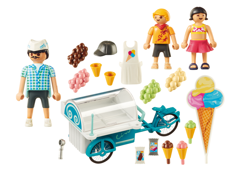 PLAYMOBIL 9426 Rower z wózkiem z lodami