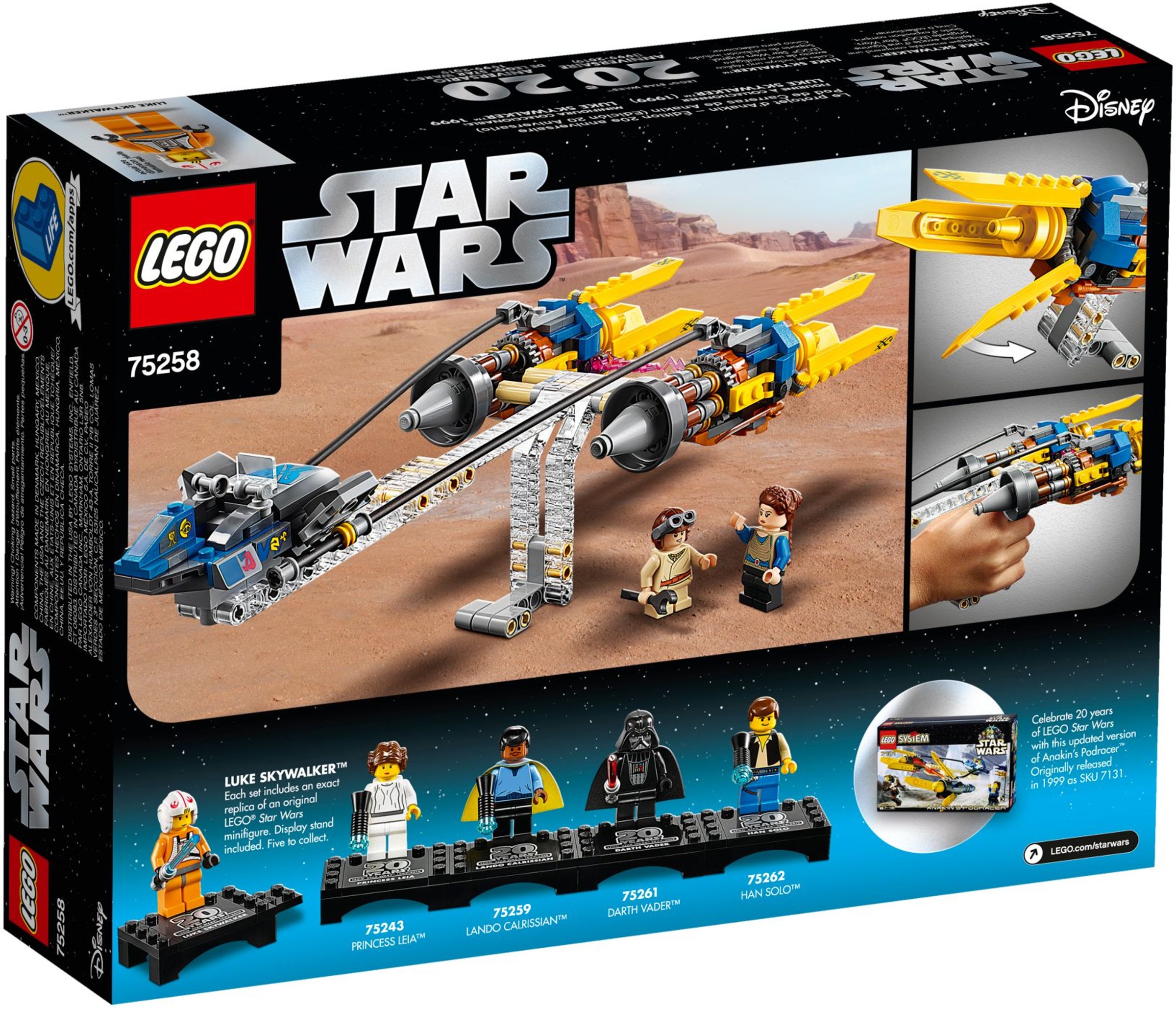 LEGO ® 75258 Ścigacz Anakina - Edycja rocznicowa