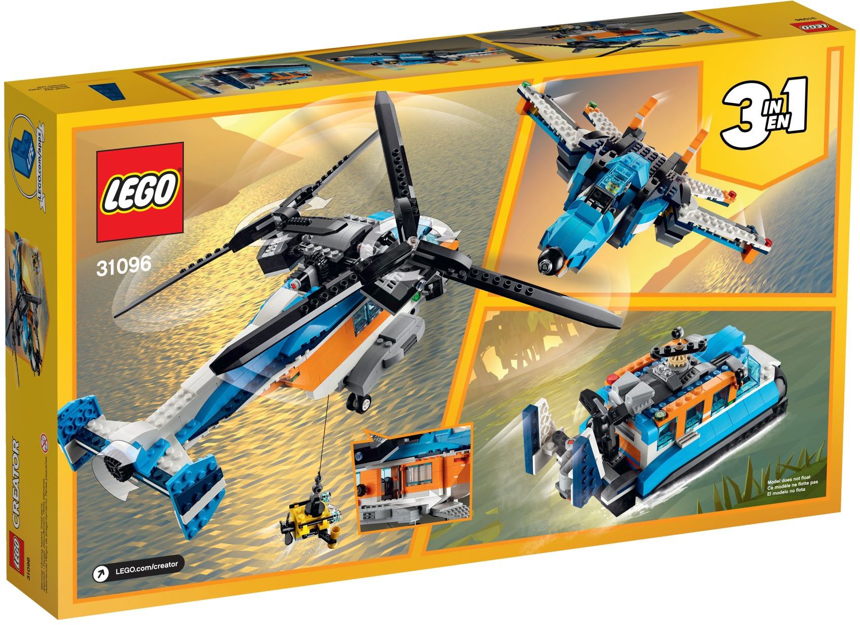 LEGO ® CREATOR 31096 Śmigłowiec dwuwirnikowy