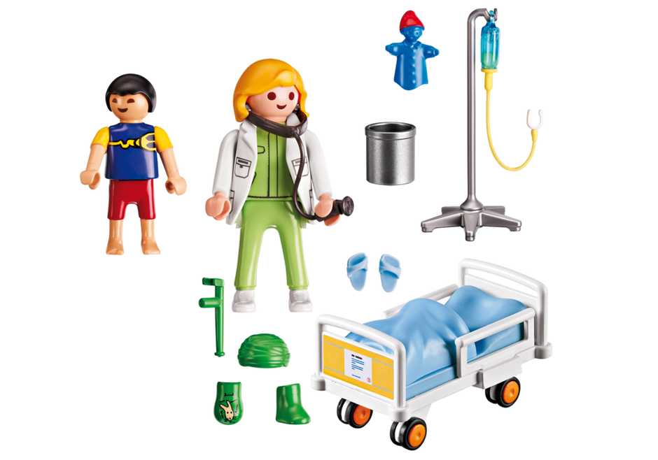 PLAYMOBIL 6661 Lekarka przy łóżku chorego dziecka